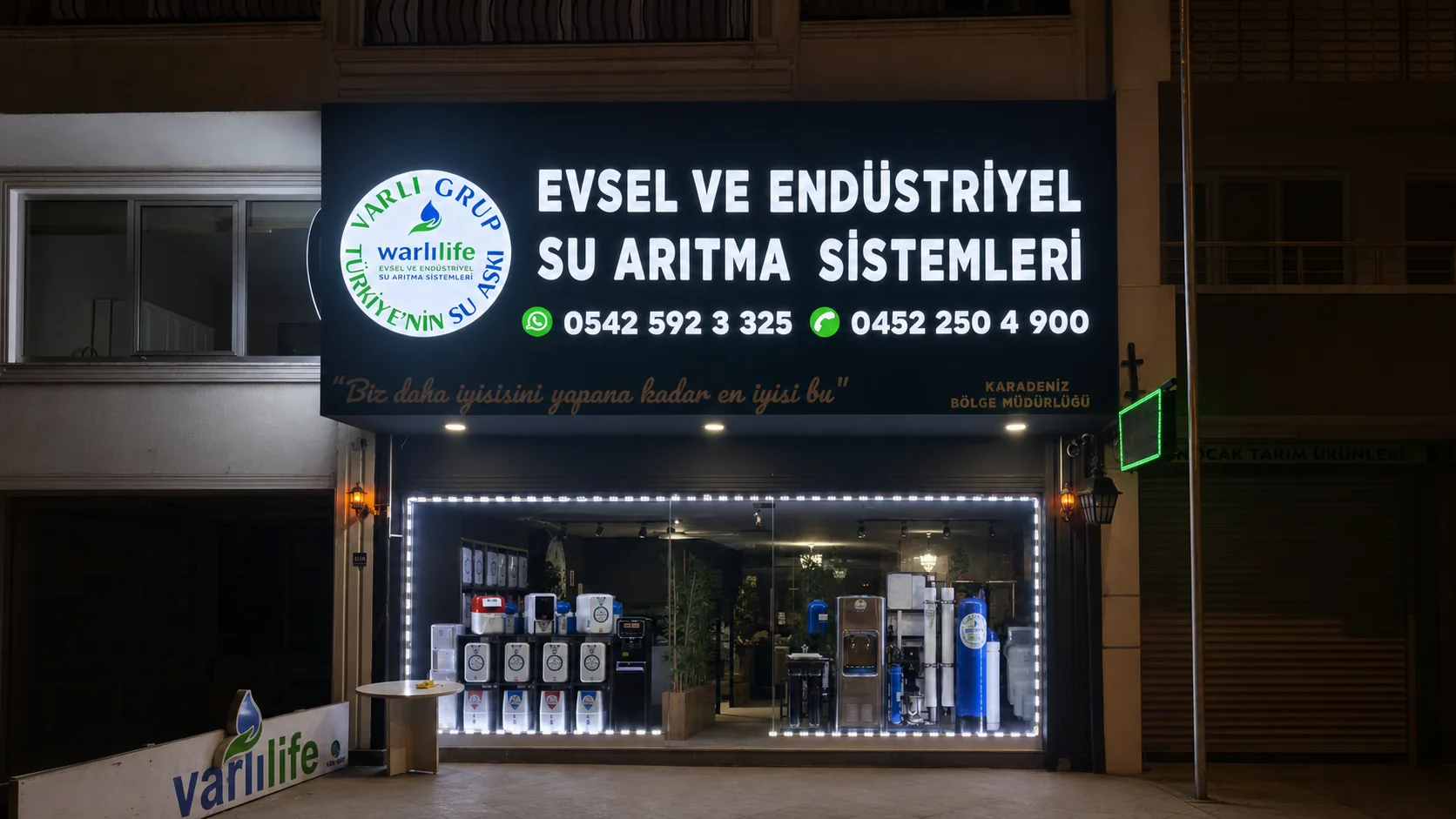 Varlı Grup Karadeniz Bölge Müdürlüğü su arıtma mağazası